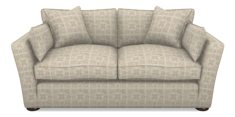 Product photograph of Aldeburgh Sofa Bed 3 Seater Sofa Bed In Rhs Collection - Small Knot Garden Cotton Weave - Gold from Sofas and Stuff Limited