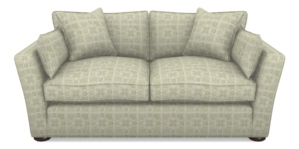 Product photograph of Aldeburgh Sofa Bed 3 Seater Sofa Bed In Rhs Collection - Small Knot Garden Cotton Weave - Green from Sofas and Stuff Limited