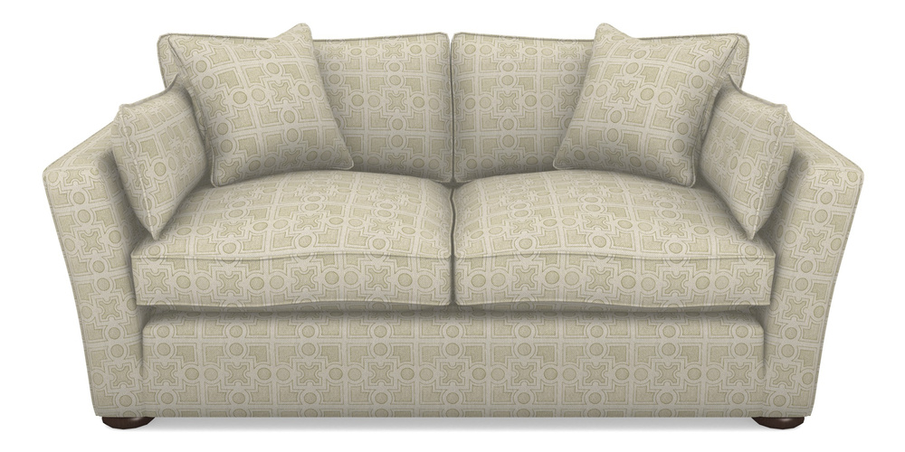 Product photograph of Aldeburgh Sofa Bed 3 Seater Sofa Bed In Rhs Collection - Small Knot Garden Cotton Weave - Olive from Sofas and Stuff Limited