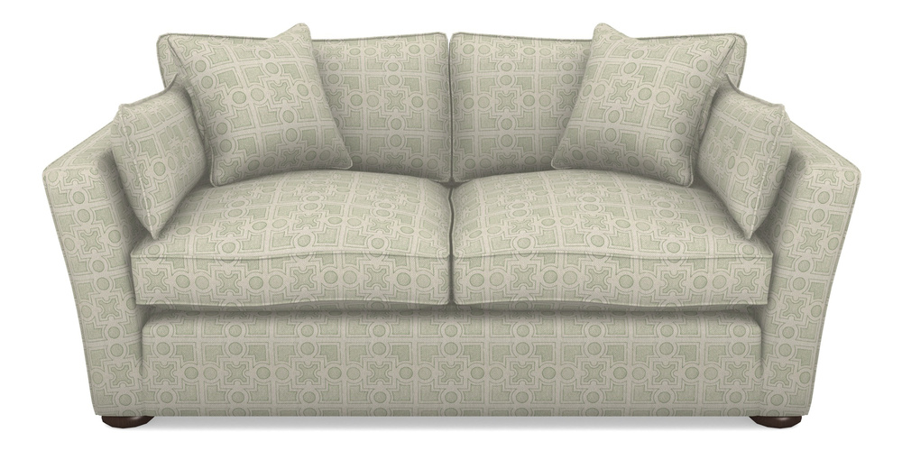 Product photograph of Aldeburgh Sofa Bed 3 Seater Sofa Bed In Rhs Collection - Small Knot Garden Cotton Weave - Pistachio from Sofas and Stuff Limited