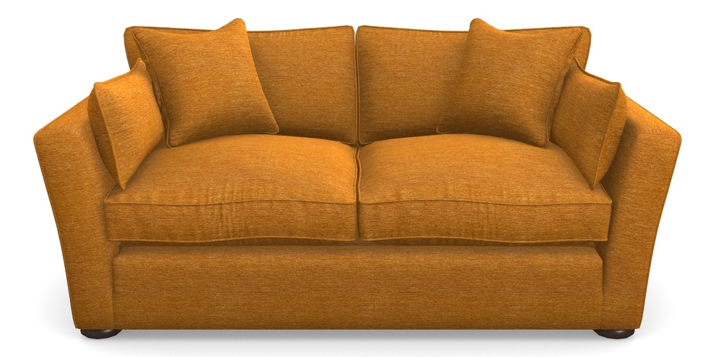 Product photograph of Aldeburgh Sofa Bed 3 Seater Sofa Bed In Textured Velvet - Turmeric from Sofas and Stuff Limited