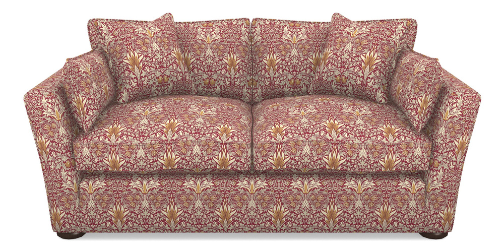 Product photograph of Aldeburgh Sofa Bed 3 Seater Sofa Bed In William Morris Collection - Snakeshead - Claret Gold from Sofas and Stuff Limited