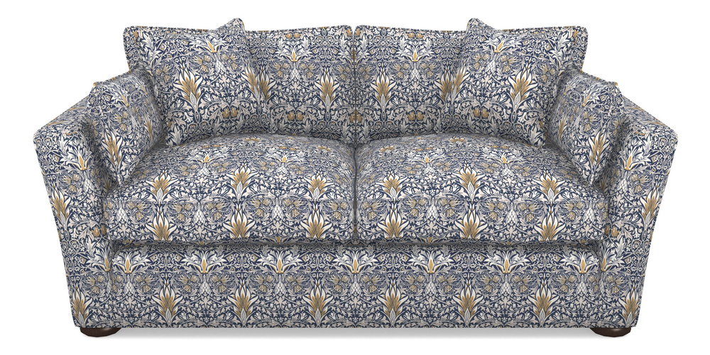 Product photograph of Aldeburgh Sofa Bed 3 Seater Sofa Bed In William Morris Collection - Snakeshead - Indigo Hemp from Sofas and Stuff Limited