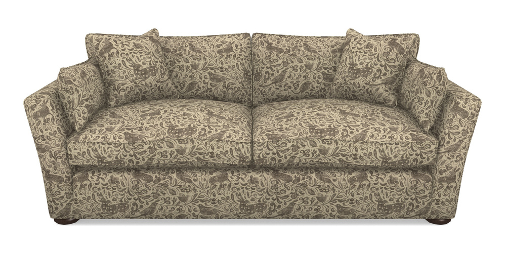 Product photograph of Aldeburgh Sofa Bed 4 Seater Sofa Bed In V A Drawn From Nature - Bird And Rabbit - Brown from Sofas and Stuff Limited