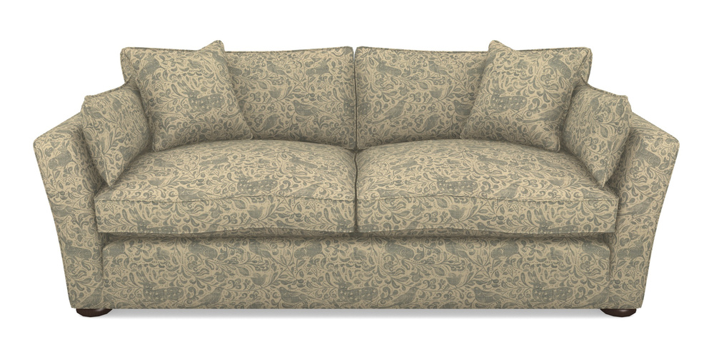 Product photograph of Aldeburgh Sofa Bed 4 Seater Sofa Bed In V A Drawn From Nature - Bird And Rabbit - Duck Egg from Sofas and Stuff Limited