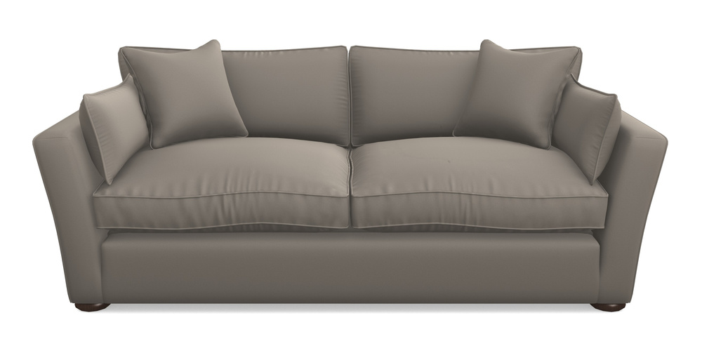 Product photograph of Aldeburgh Sofa Bed 4 Seater Sofa Bed In Clever Glossy Velvet - Mole from Sofas and Stuff Limited