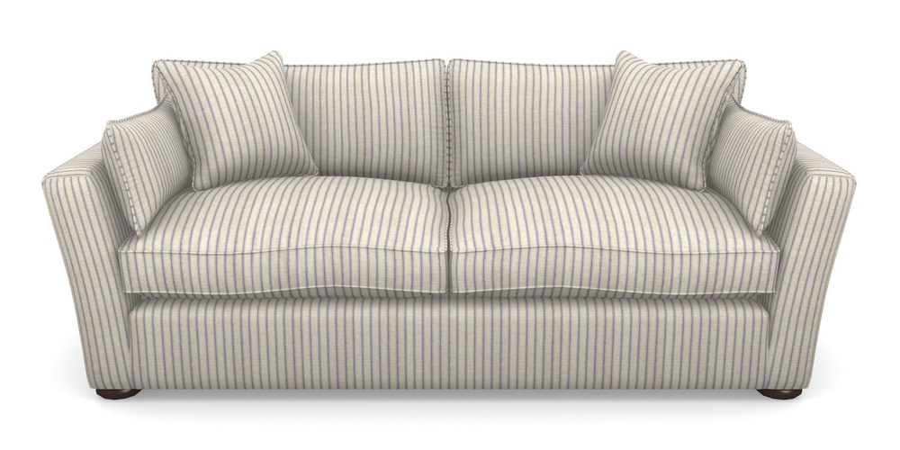 Product photograph of Aldeburgh Sofa Bed 4 Seater Sofa Bed In Cloth 18 Stripes - Ticking - Indigo from Sofas and Stuff Limited