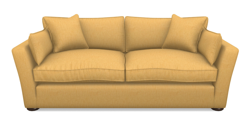 Product photograph of Aldeburgh Sofa Bed 4 Seater Sofa Bed In Clever Cotton Mix - Mustard from Sofas and Stuff Limited