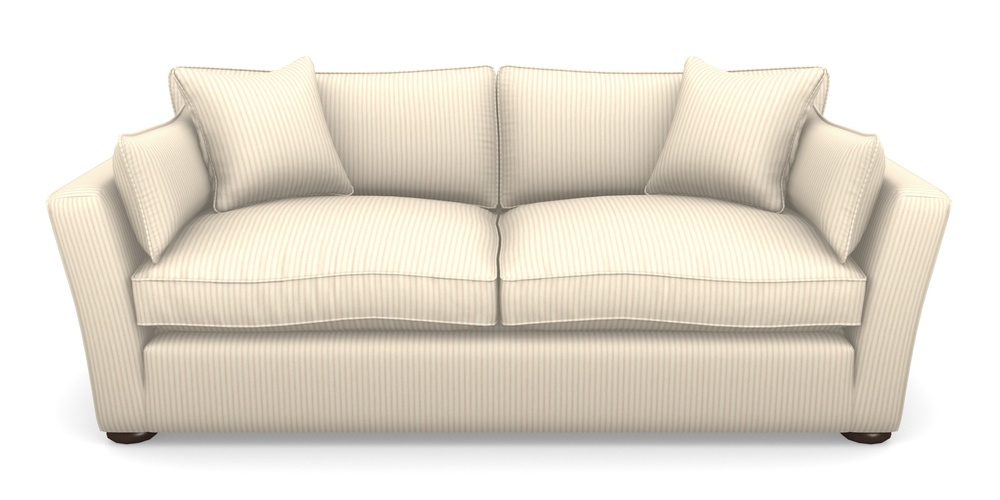 Product photograph of Aldeburgh Sofa Bed 4 Seater Sofa Bed In Cotton Stripe - Pink from Sofas and Stuff Limited