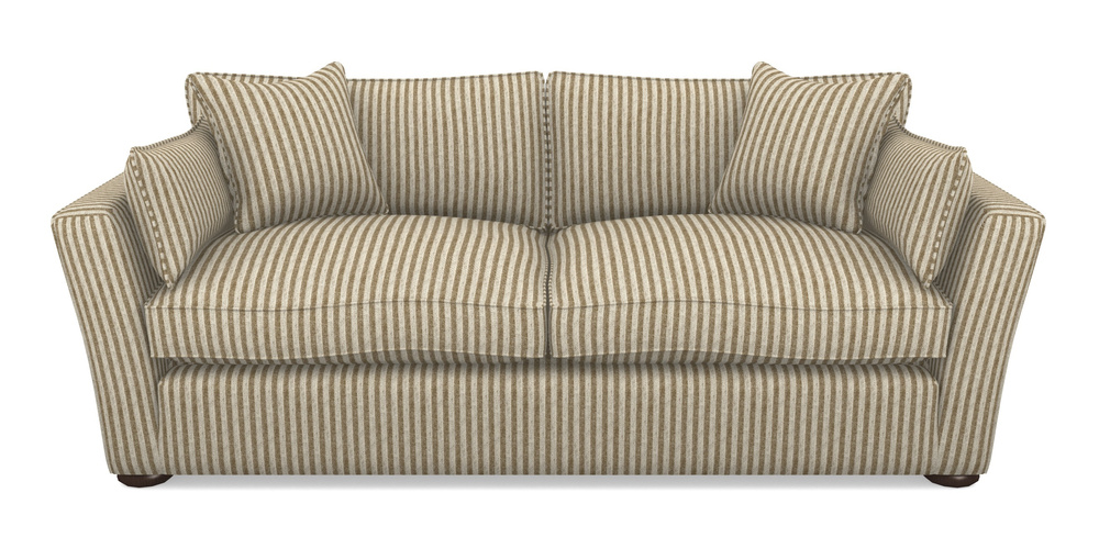 Product photograph of Aldeburgh Sofa Bed 4 Seater Sofa Bed In Cloth 22 - Pinstripe - Fallen Leaf from Sofas and Stuff Limited