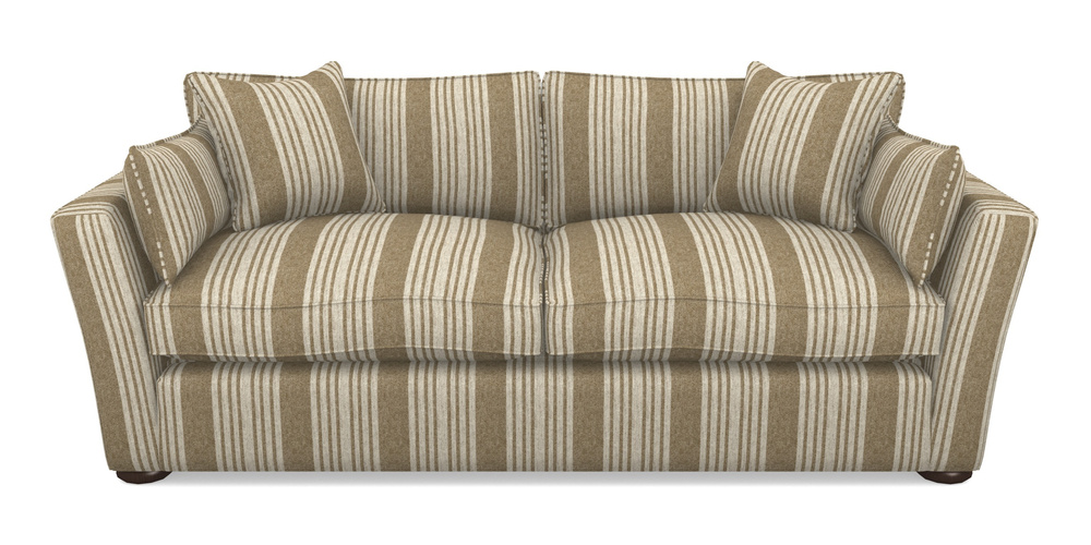 Product photograph of Aldeburgh Sofa Bed 4 Seater Sofa Bed In Cloth 22 - Bayadere - Fallen Leaf from Sofas and Stuff Limited