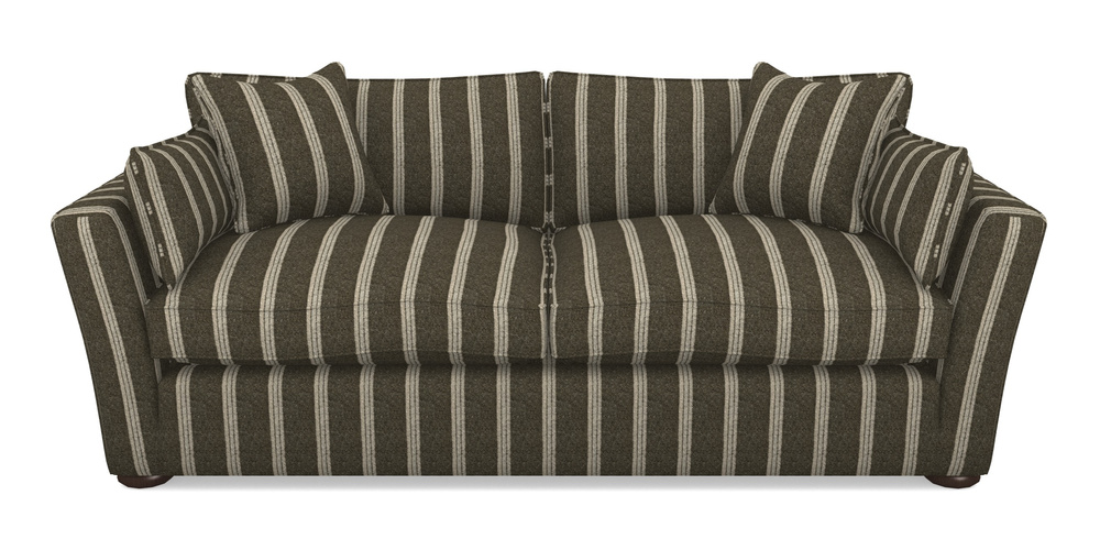 Product photograph of Aldeburgh Sofa Bed 4 Seater Sofa Bed In Cloth 20 - Design 2 - Olive Stripe from Sofas and Stuff Limited