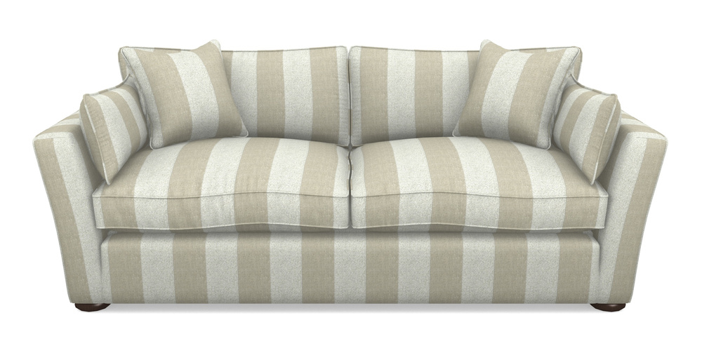 Product photograph of Aldeburgh Sofa Bed 4 Seater Sofa Bed In Dovedale Linen Stripe - Chalk from Sofas and Stuff Limited