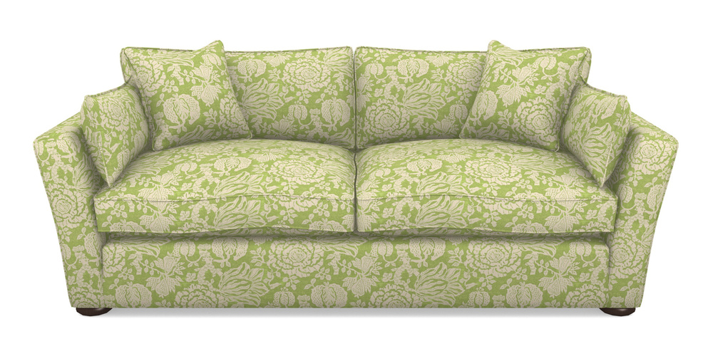 Product photograph of Aldeburgh Sofa Bed 4 Seater Sofa Bed In V A Brompton Collection - Flowering Kale - Lime from Sofas and Stuff Limited