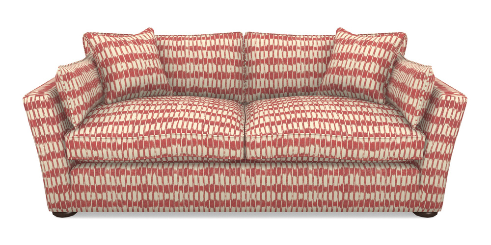 Product photograph of Aldeburgh Sofa Bed 4 Seater Sofa Bed In V A Brompton Collection - Ikat - Chilli from Sofas and Stuff Limited