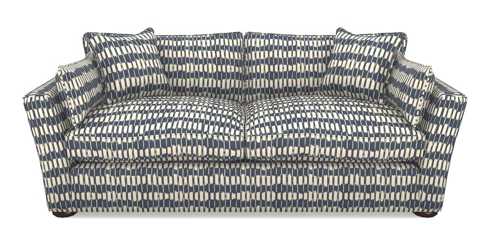 Product photograph of Aldeburgh Sofa Bed 4 Seater Sofa Bed In V A Brompton Collection - Ikat - Midnight Blue from Sofas and Stuff Limited