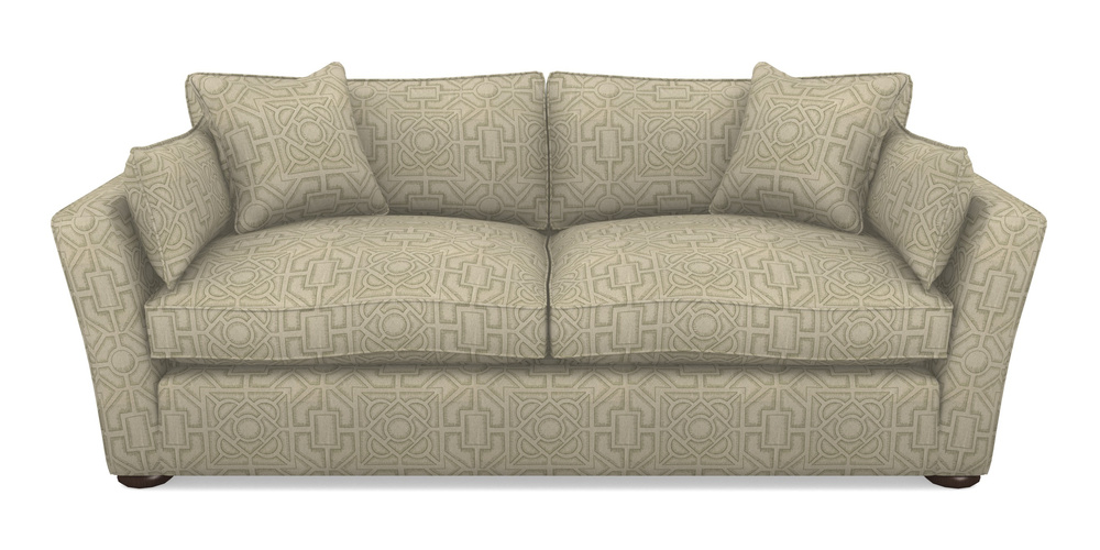 Product photograph of Aldeburgh Sofa Bed 4 Seater Sofa Bed In Rhs Collection - Large Knot Garden Linen - Pistachio from Sofas and Stuff Limited