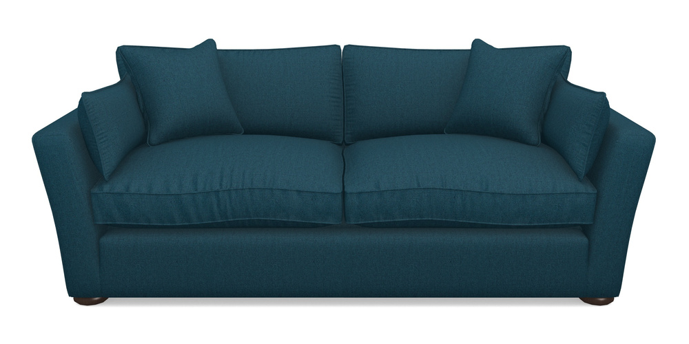 Product photograph of Aldeburgh Sofa Bed 4 Seater Sofa Bed In Plain Linen Cotton - Ink Pot from Sofas and Stuff Limited