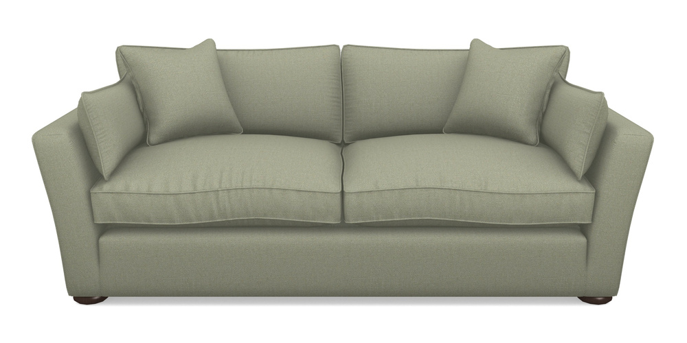 Product photograph of Aldeburgh Sofa Bed 4 Seater Sofa Bed In Plain Linen Cotton - Sage from Sofas and Stuff Limited