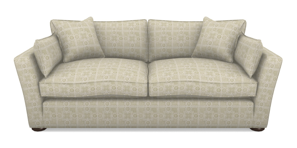 Product photograph of Aldeburgh Sofa Bed 4 Seater Sofa Bed In Rhs Collection - Small Knot Garden Cotton Weave - Olive from Sofas and Stuff Limited