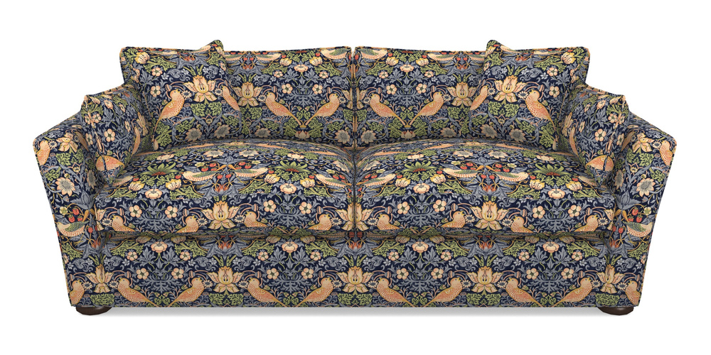 Product photograph of Aldeburgh Sofa Bed 4 Seater Sofa Bed In William Morris Collection - Strawberry Thief - Indigo Mineral from Sofas and Stuff Limited