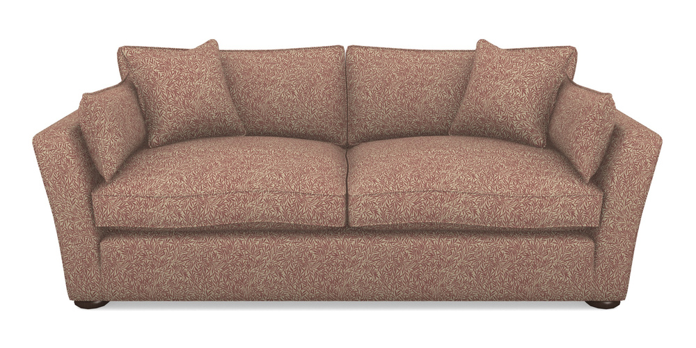 Product photograph of Aldeburgh Sofa Bed 4 Seater Sofa Bed In V A Drawn From Nature Collection - Willow - Red from Sofas and Stuff Limited