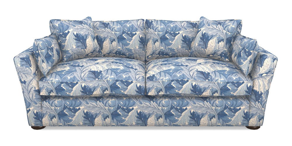 Product photograph of Aldeburgh Sofa Bed 4 Seater Sofa Bed In William Morris Collection - Acanthus - Woad from Sofas and Stuff Limited