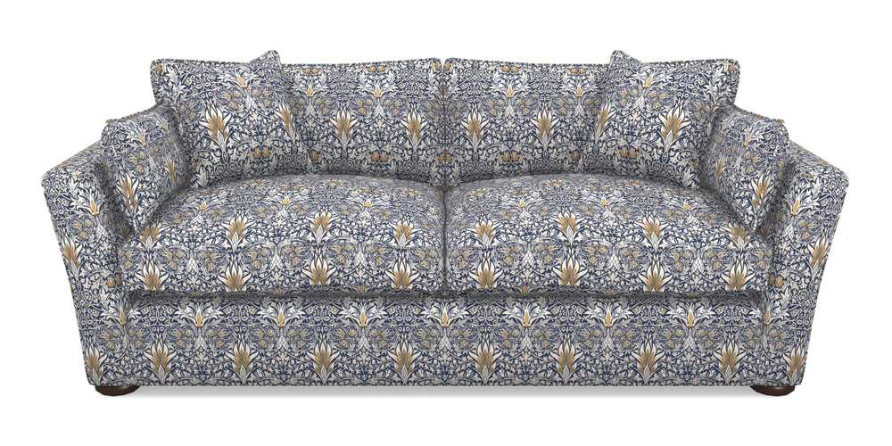 Product photograph of Aldeburgh Sofa Bed 4 Seater Sofa Bed In William Morris Collection - Snakeshead - Indigo Hemp from Sofas and Stuff Limited