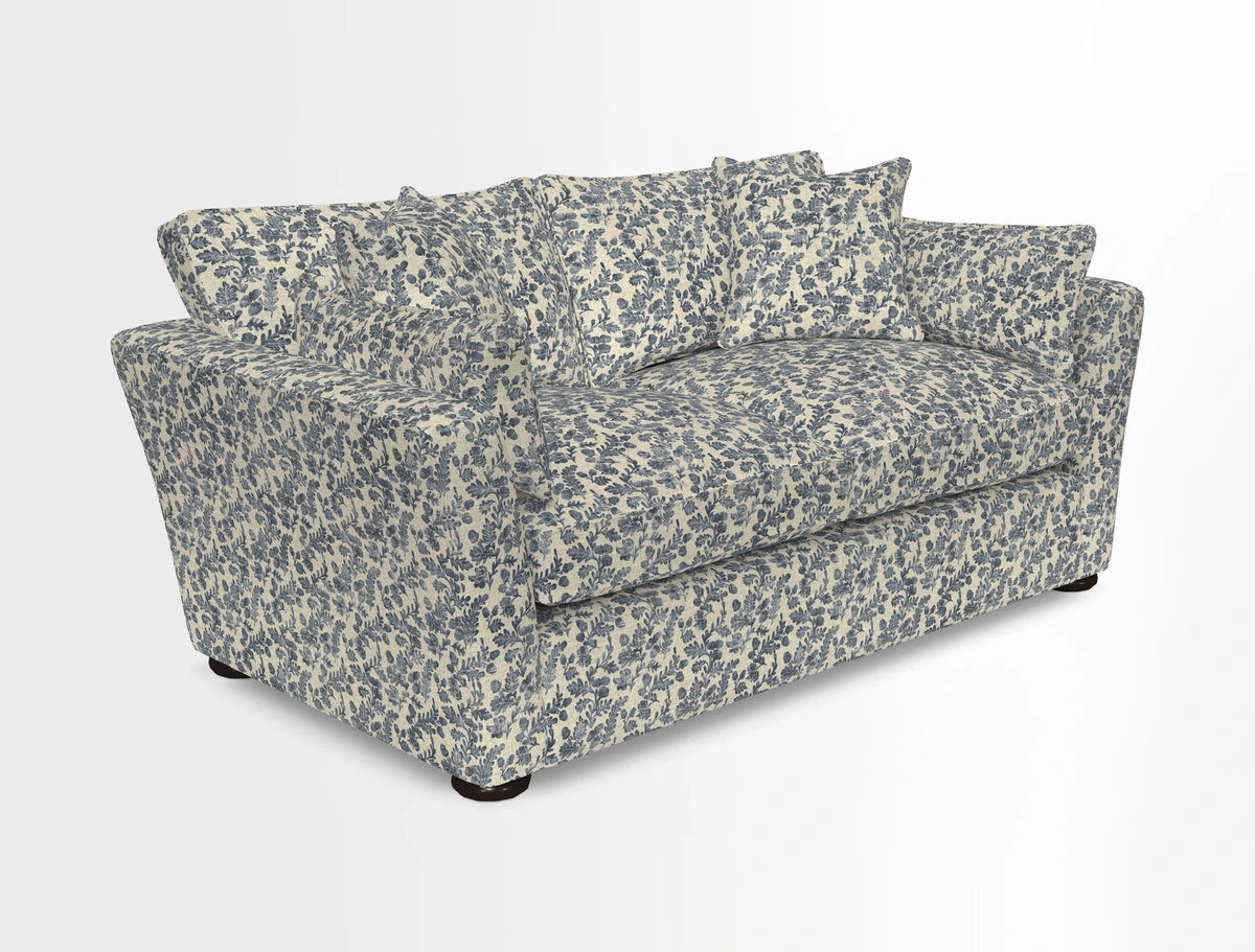 Aldeburgh 2.5 Seater Sofa in Cloth 22 Bayadere Seal with Scatters in Bayadere & Barcode Seal
