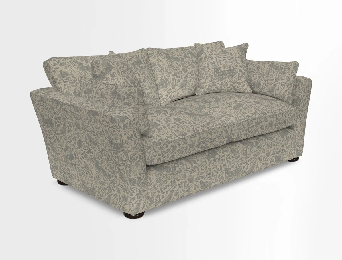 Aldeburgh 2.5 Seater Sofa in Cloth 22 Bayadere Seal with Scatters in Bayadere & Barcode Seal