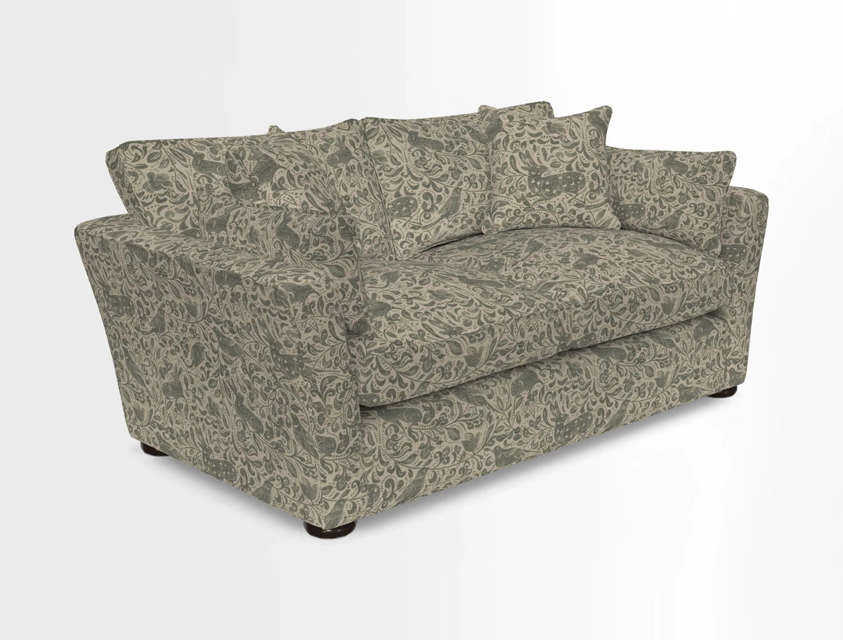 Aldeburgh 2.5 Seater Sofa in Cloth 22 Bayadere Seal with Scatters in Bayadere & Barcode Seal