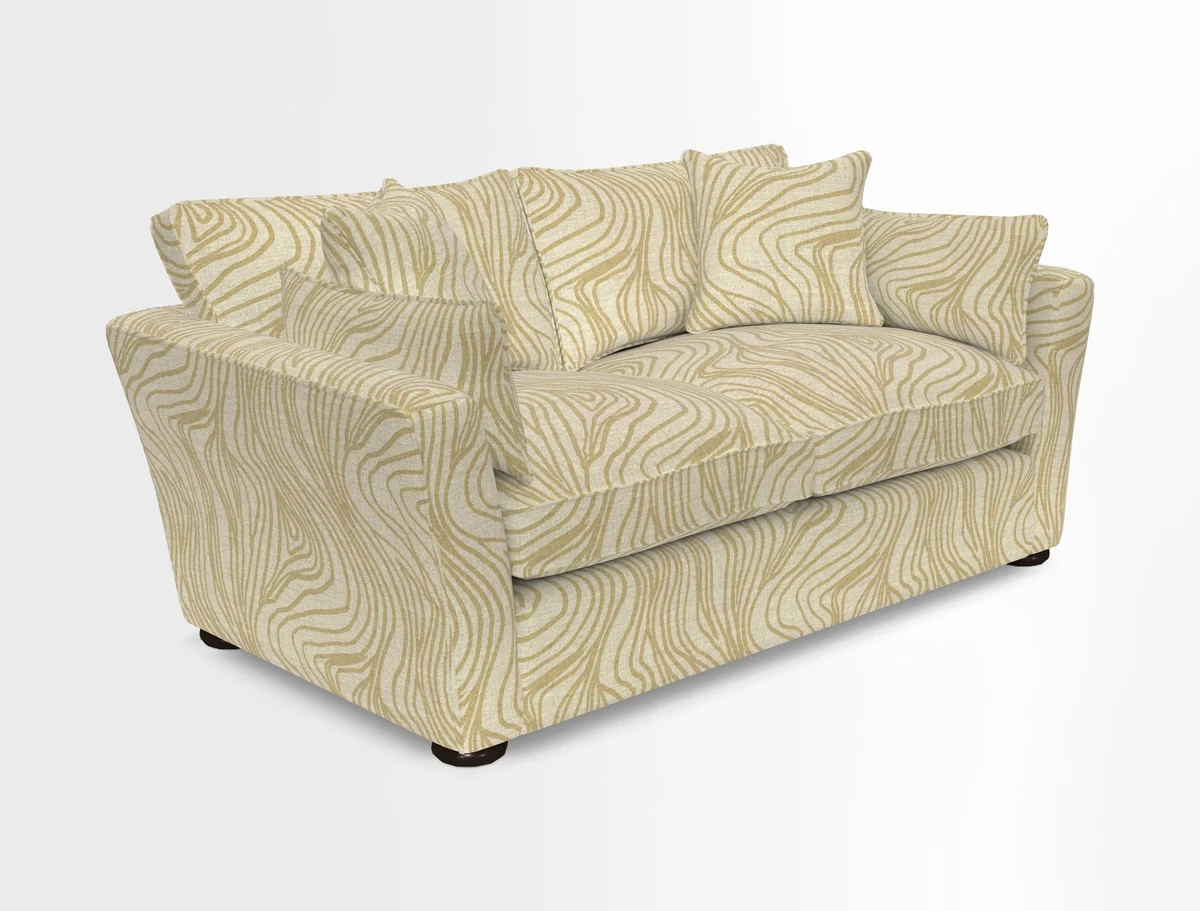 Aldeburgh 2.5 Seater Sofa in Cloth 22 Bayadere Seal with Scatters in Bayadere & Barcode Seal