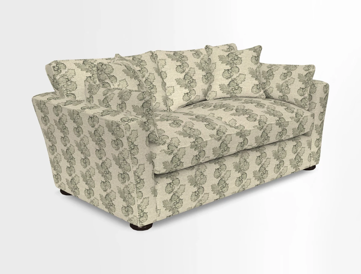 Aldeburgh 2.5 Seater Sofa in Cloth 22 Bayadere Seal with Scatters in Bayadere & Barcode Seal
