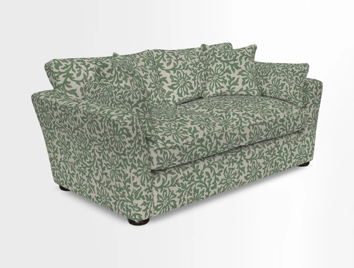 Aldeburgh 2.5 Seater Sofa in Cloth 22 Bayadere Seal with Scatters in Bayadere & Barcode Seal