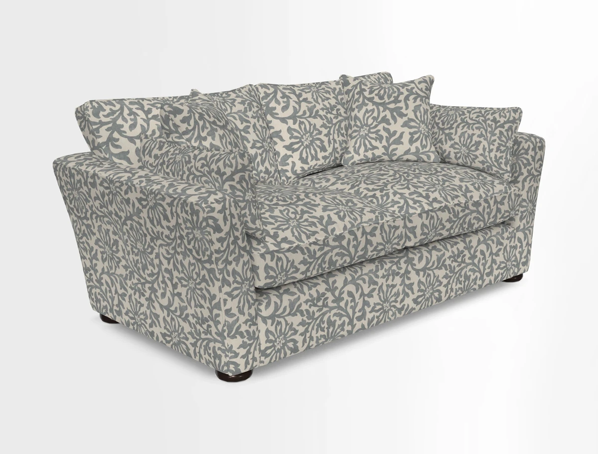 Aldeburgh 2.5 Seater Sofa in Cloth 22 Bayadere Seal with Scatters in Bayadere & Barcode Seal