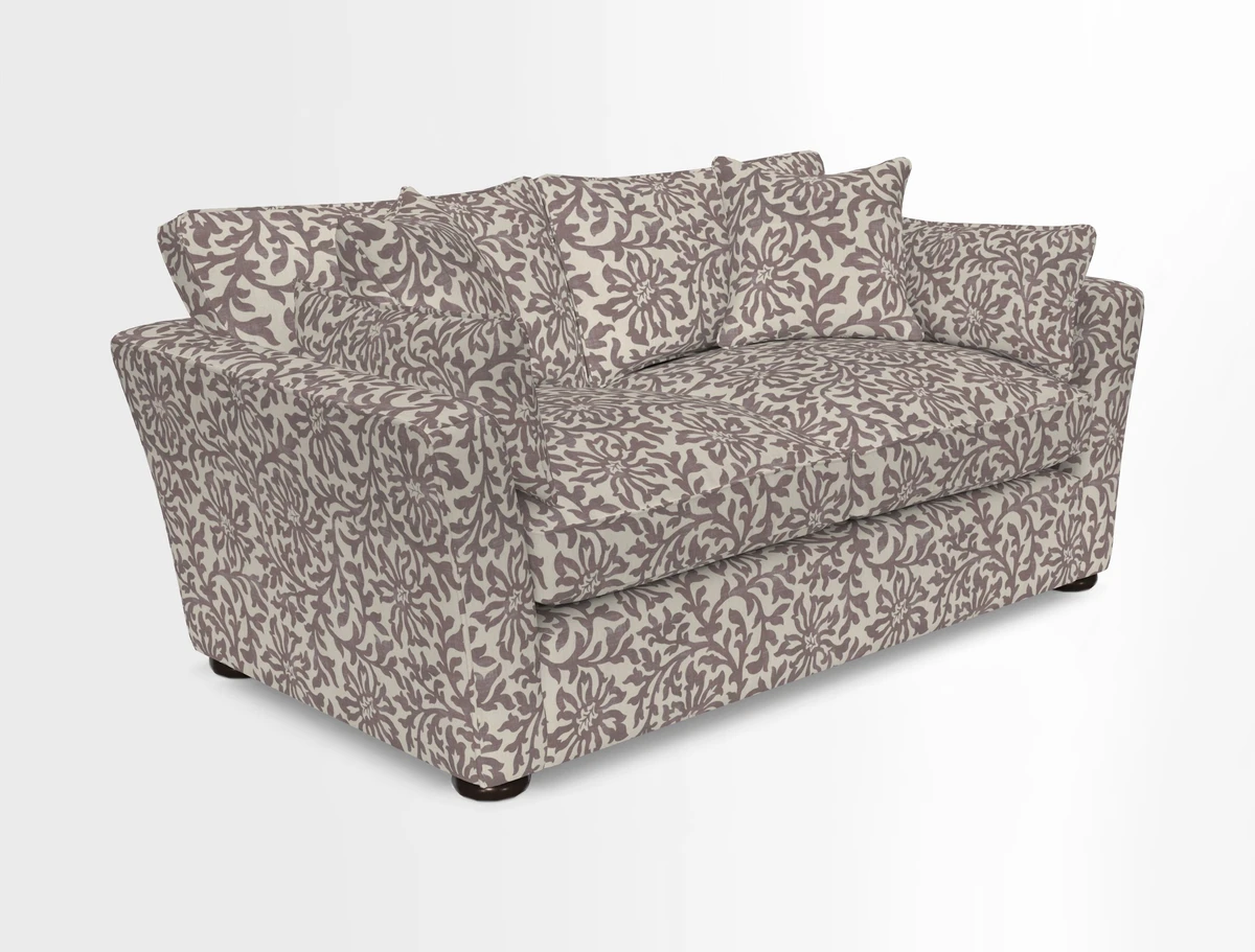 Aldeburgh 2.5 Seater Sofa in Cloth 22 Bayadere Seal with Scatters in Bayadere & Barcode Seal