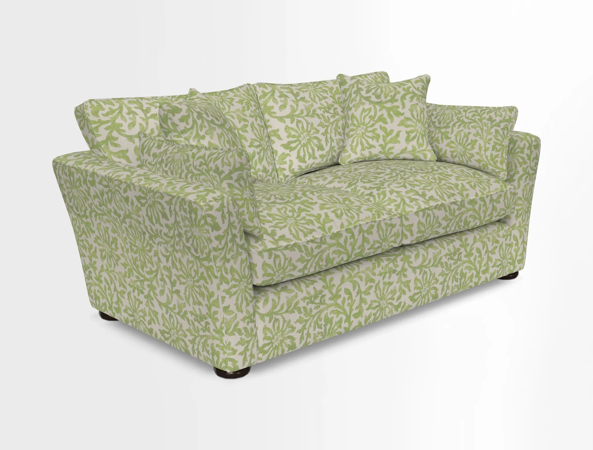 Aldeburgh 2.5 Seater Sofa in Cloth 22 Bayadere Seal with Scatters in Bayadere & Barcode Seal