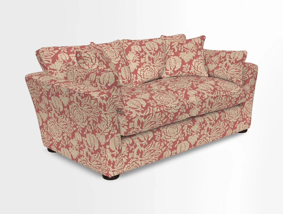 Aldeburgh 2.5 Seater Sofa in Cloth 22 Bayadere Seal with Scatters in Bayadere & Barcode Seal