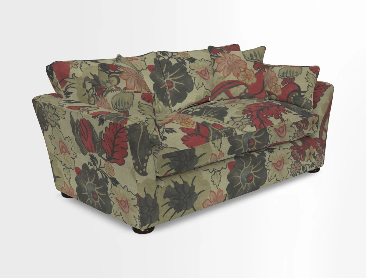 Aldeburgh 2.5 Seater Sofa in Cloth 22 Bayadere Seal with Scatters in Bayadere & Barcode Seal