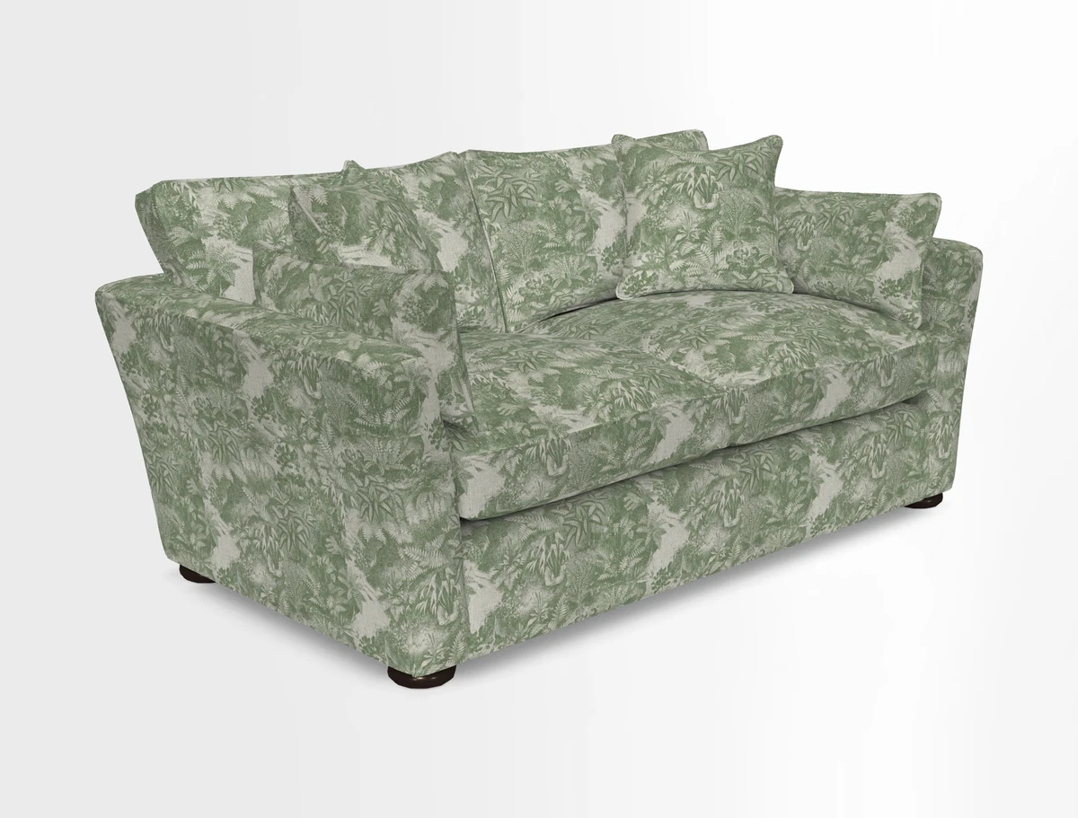 Aldeburgh 2.5 Seater Sofa in Cloth 22 Bayadere Seal with Scatters in Bayadere & Barcode Seal