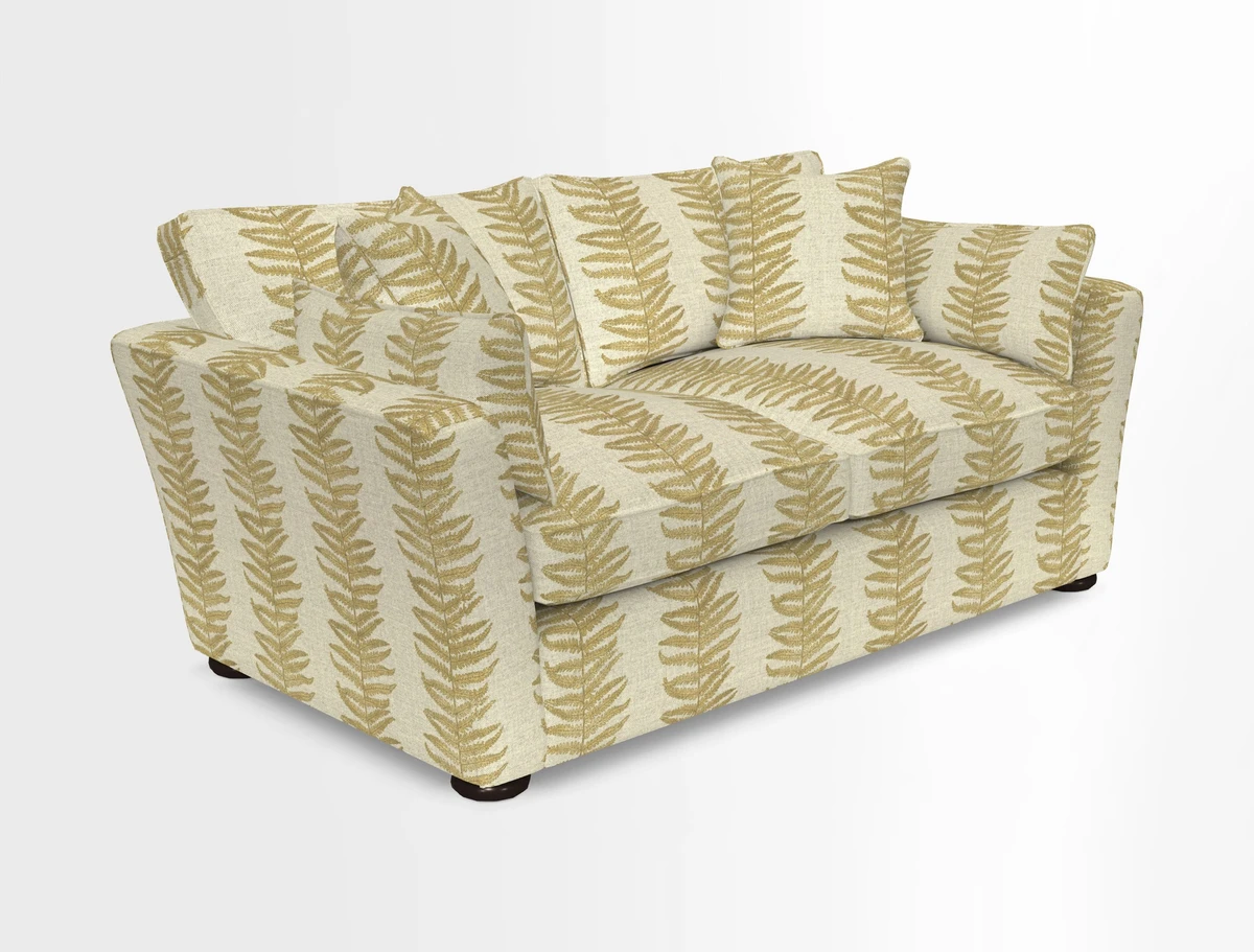 Aldeburgh 2.5 Seater Sofa in Cloth 22 Bayadere Seal with Scatters in Bayadere & Barcode Seal
