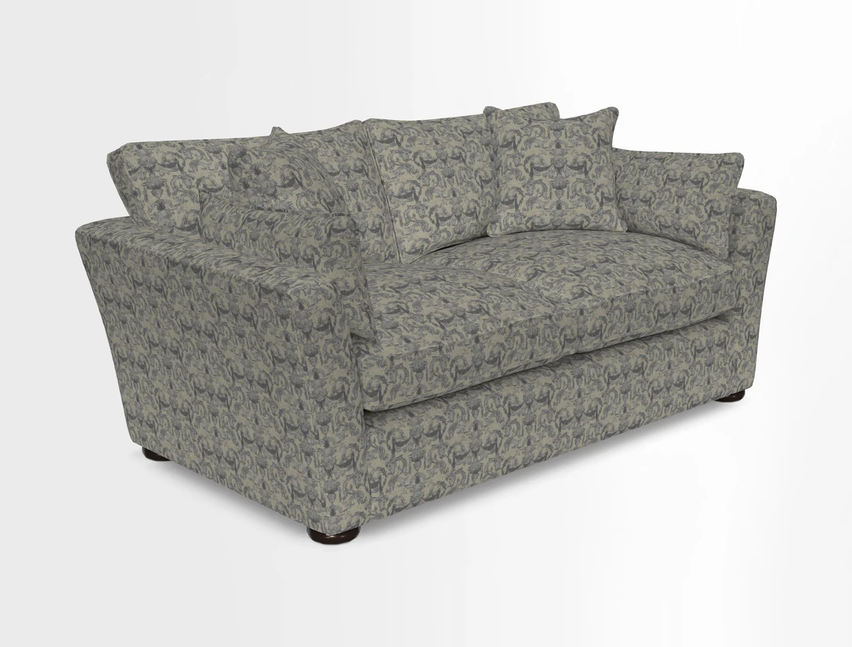 Aldeburgh 2.5 Seater Sofa in Cloth 22 Bayadere Seal with Scatters in Bayadere & Barcode Seal