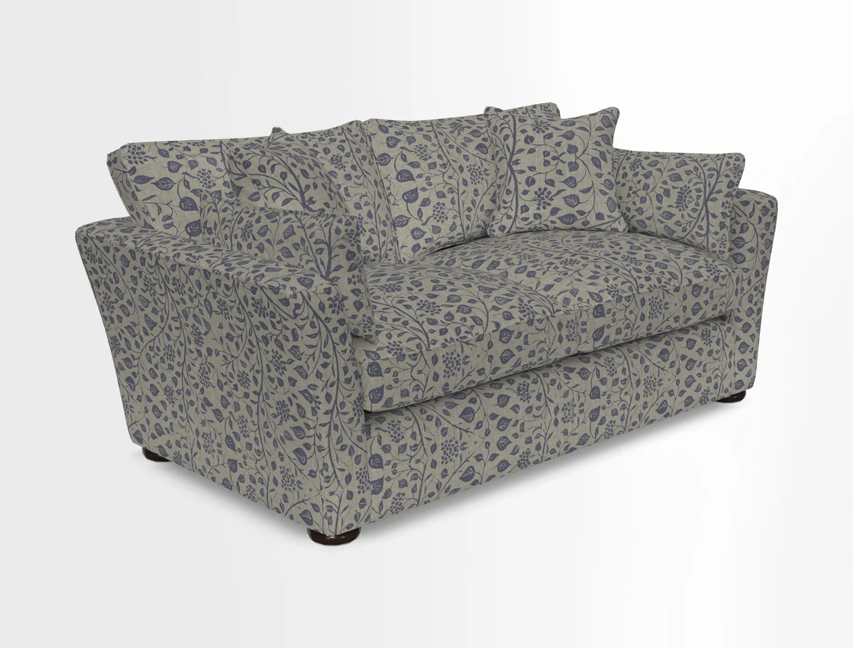 Aldeburgh 2.5 Seater Sofa in Cloth 22 Bayadere Seal with Scatters in Bayadere & Barcode Seal