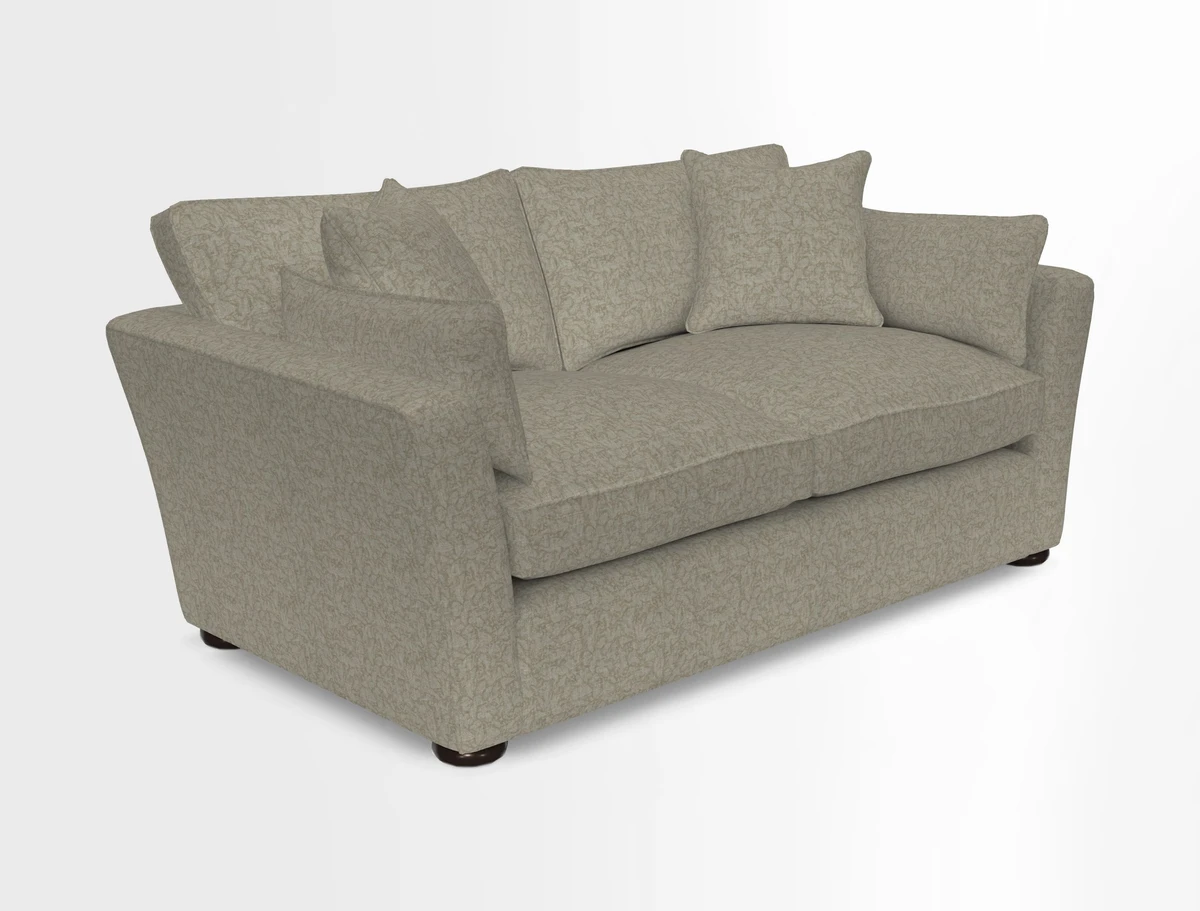 Aldeburgh 2.5 Seater Sofa in Cloth 22 Bayadere Seal with Scatters in Bayadere & Barcode Seal