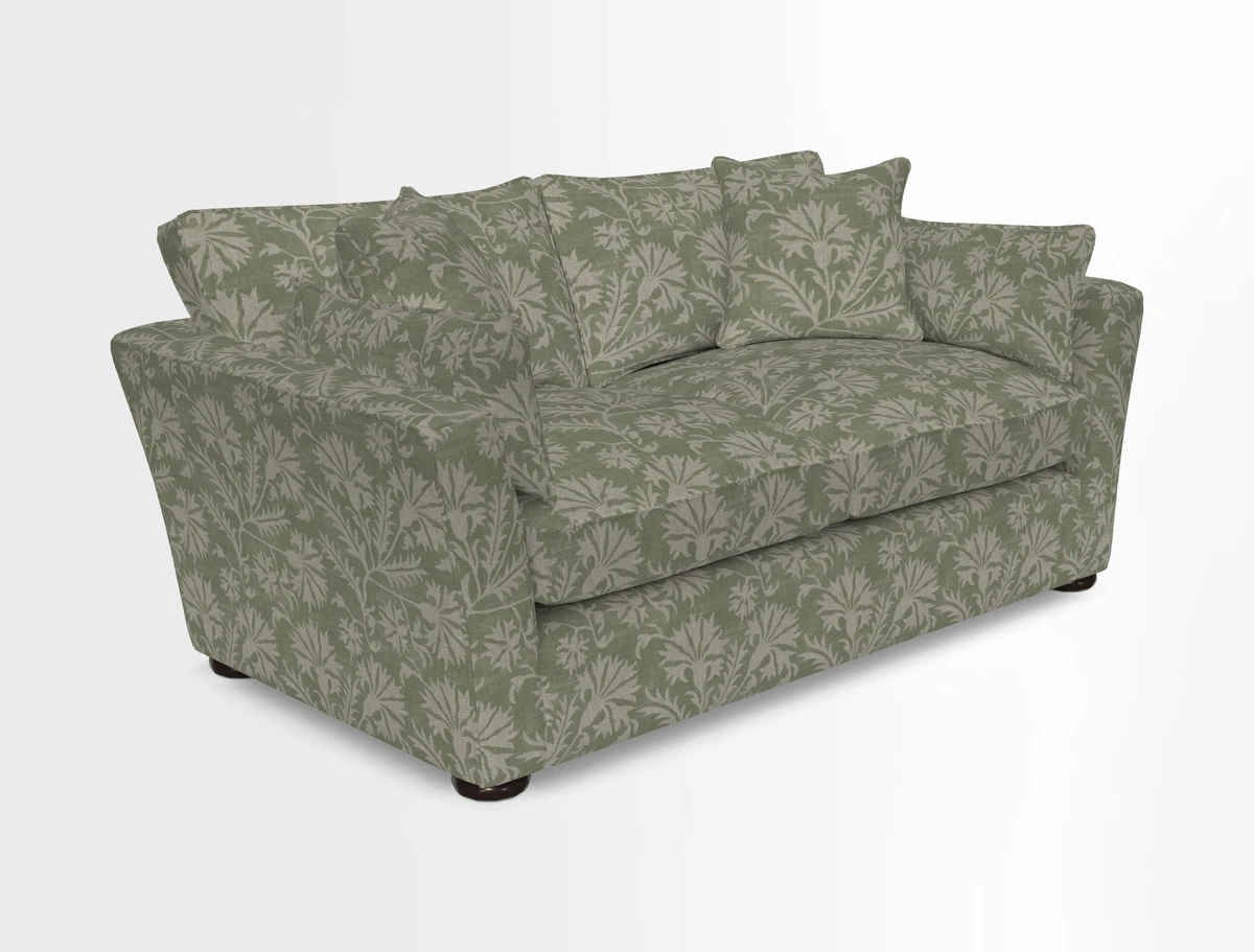 Aldeburgh 2.5 Seater Sofa in Cloth 22 Bayadere Seal with Scatters in Bayadere & Barcode Seal
