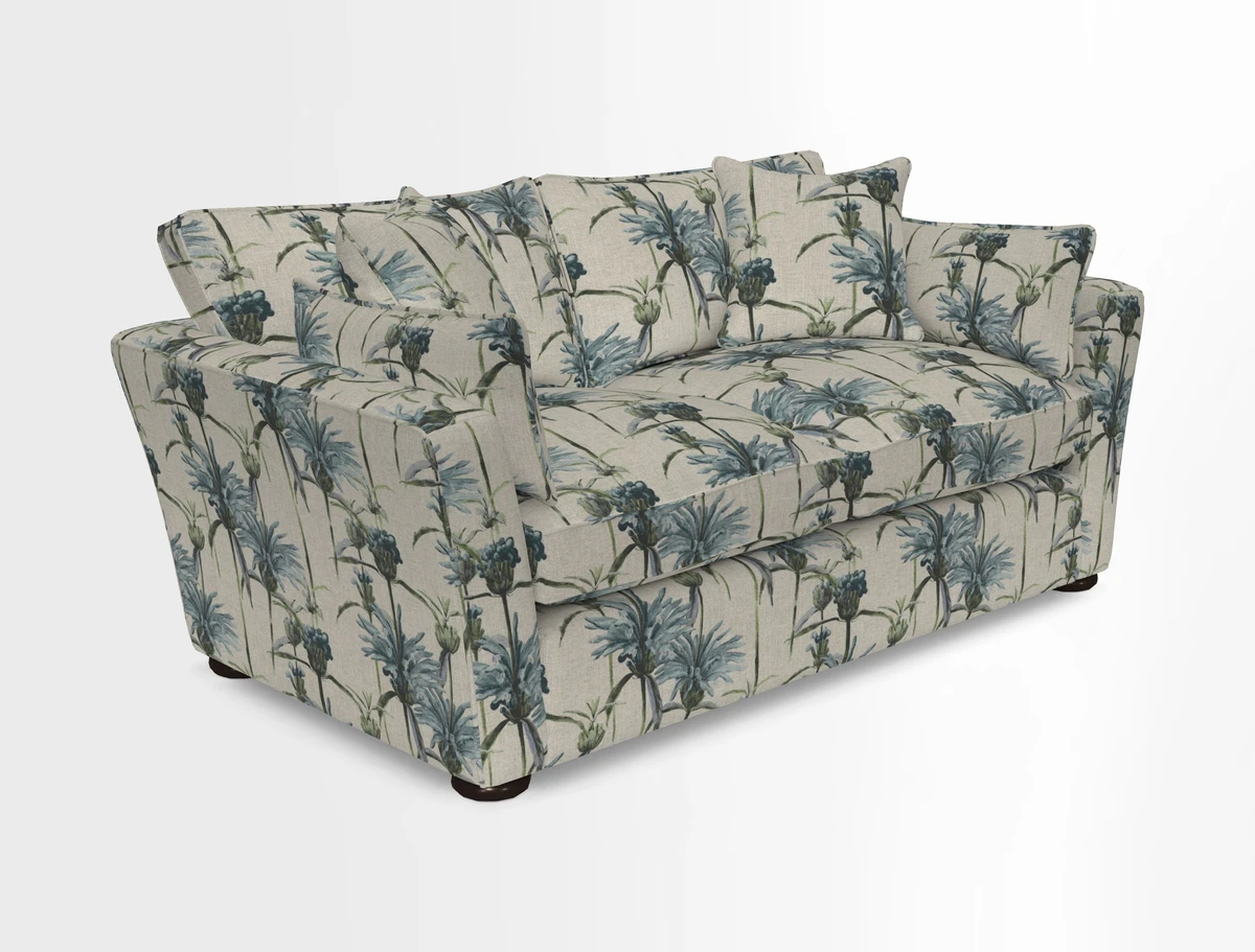 Aldeburgh 2.5 Seater Sofa in Cloth 22 Bayadere Seal with Scatters in Bayadere & Barcode Seal