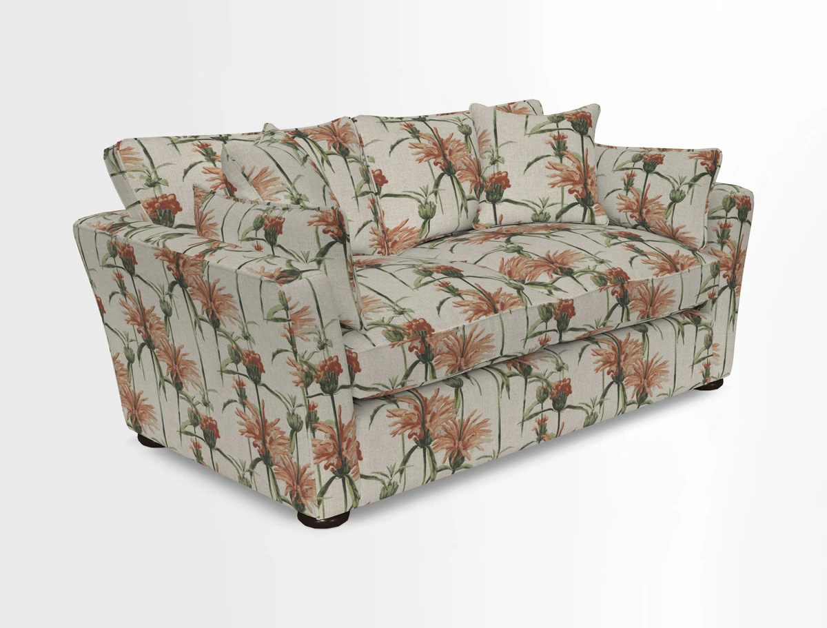 Aldeburgh 2.5 Seater Sofa in Cloth 22 Bayadere Seal with Scatters in Bayadere & Barcode Seal