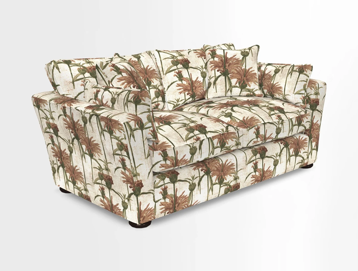Aldeburgh 2.5 Seater Sofa in Cloth 22 Bayadere Seal with Scatters in Bayadere & Barcode Seal
