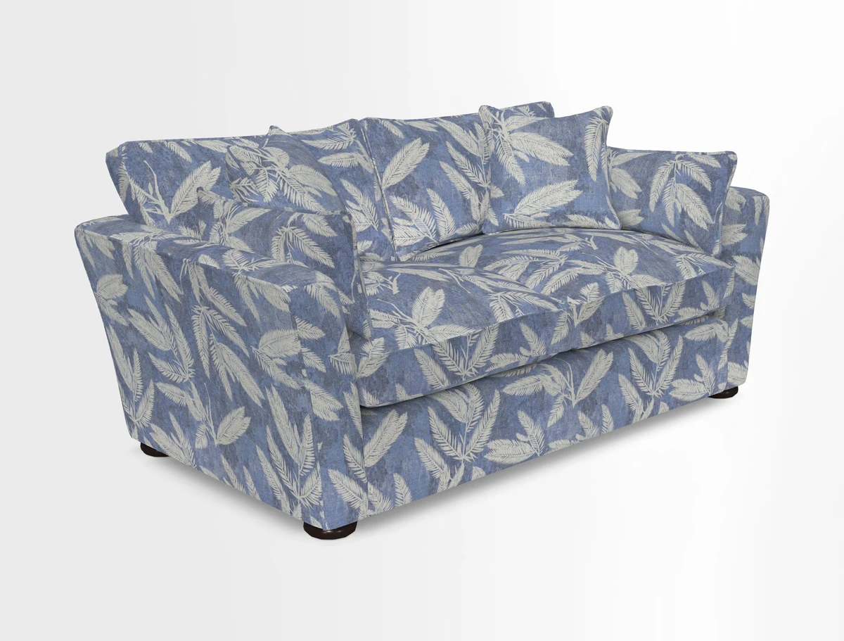 Aldeburgh 2.5 Seater Sofa in Cloth 22 Bayadere Seal with Scatters in Bayadere & Barcode Seal
