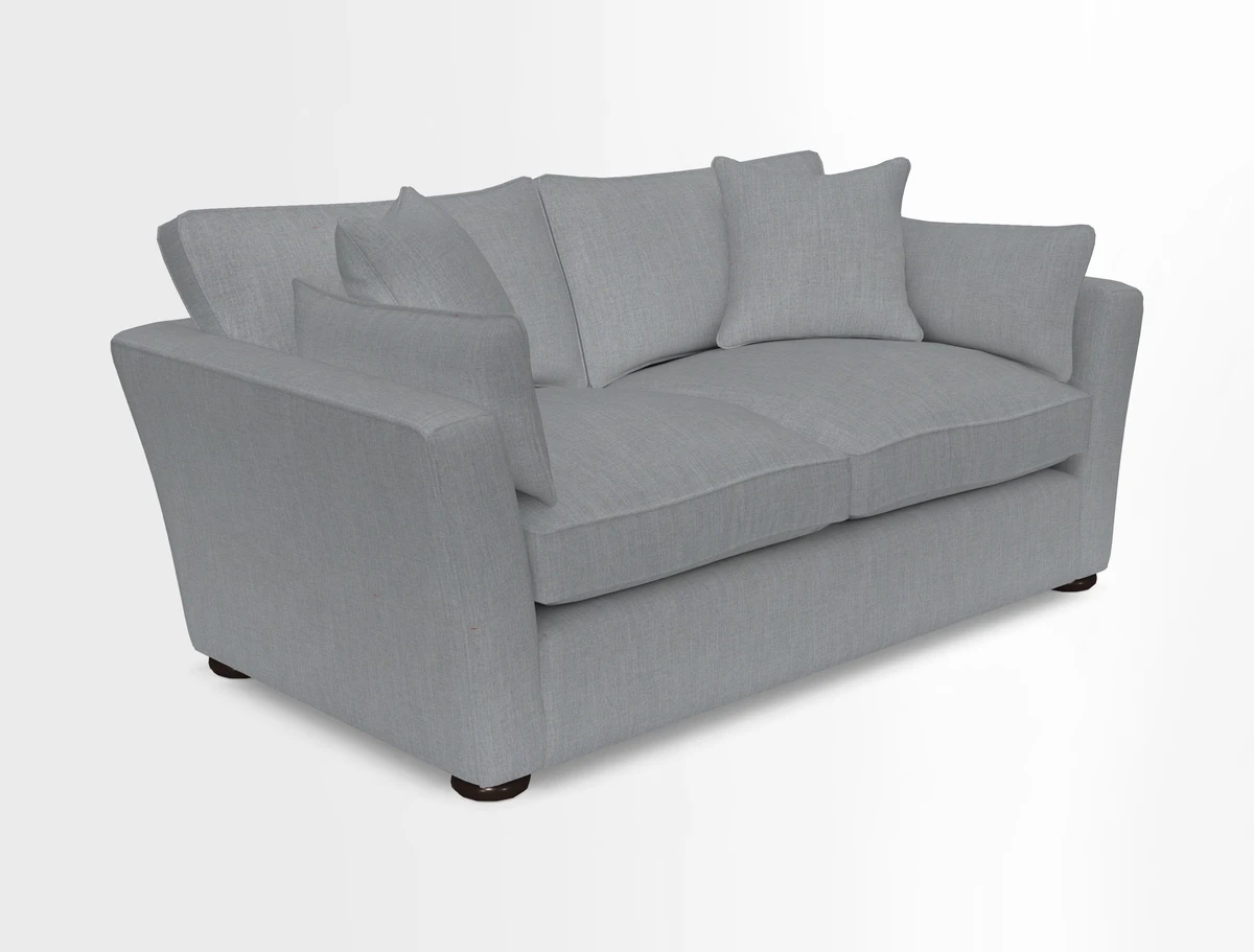 Aldeburgh 2.5 Seater Sofa in Cloth 22 Bayadere Seal with Scatters in Bayadere & Barcode Seal